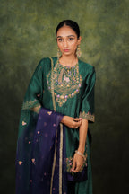 Nukta Evergreen Dupion Silk Kurta Set